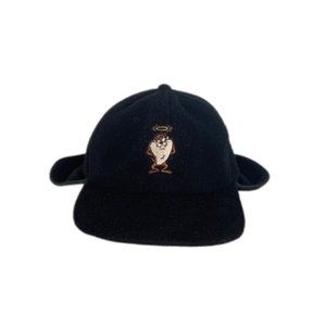 Vintage Warner Bros Angel Tasmanian Devil Graphic Snapback Hat Unisex Ear Covers